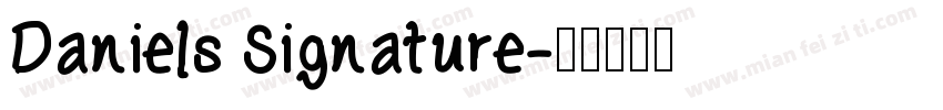 Daniels Signature字体转换